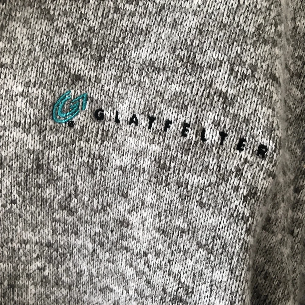 Charles River Heathered Fleece Pullover “GLATFELTER” Size XL Retail $125 - Picture 5 of 6